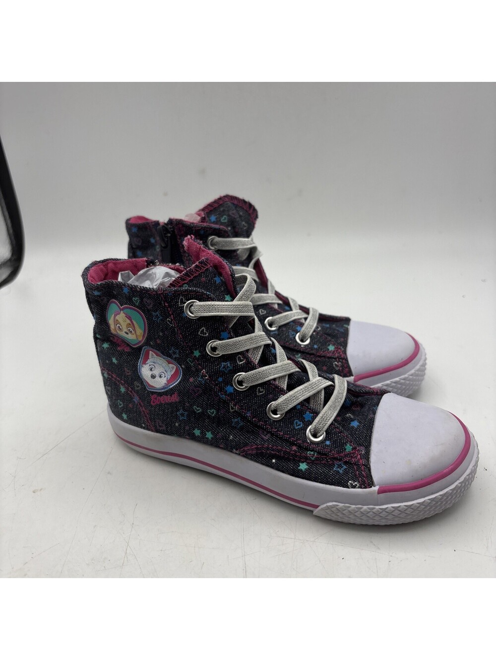 Paw Patrol Skye Everest Toddler High Top Sneakers Shoes Size 11.5  Zip Up